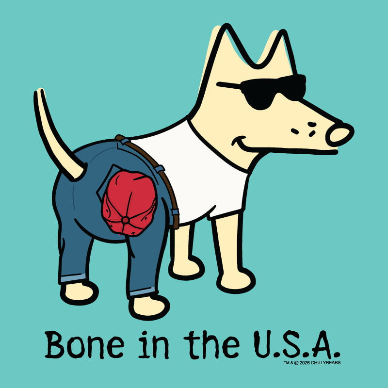 Bone In The USA - Ladies T-Shirt V-Neck