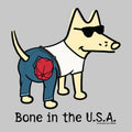 Bone In The USA - Ladies T-Shirt V-Neck