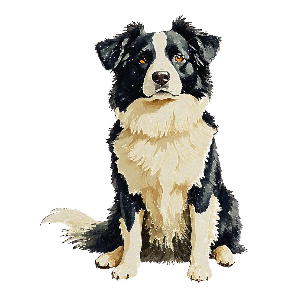 Border Collie Watercolor - Ceramic Mug