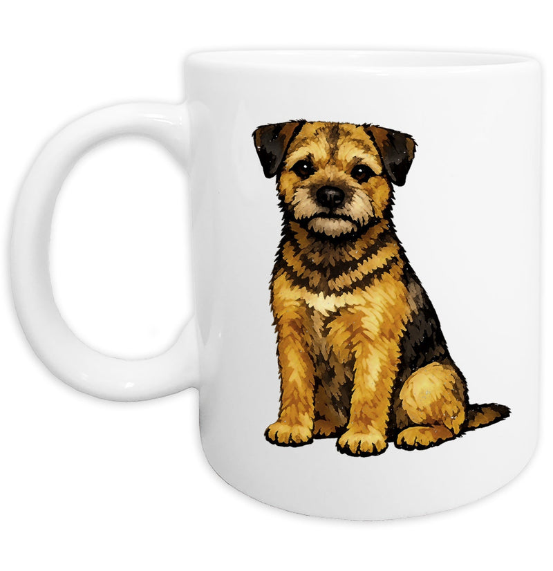 Border Terrier Watercolor - Ceramic Mug