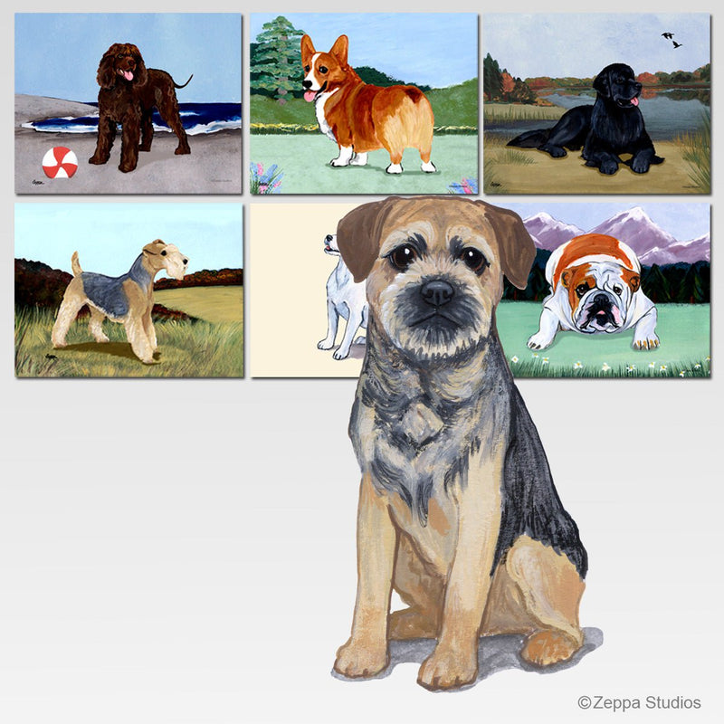 Border Terrier Scenic Cutting Board