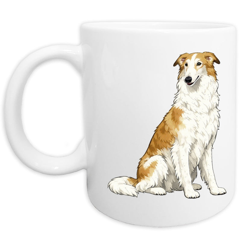 Borzoi Watercolor - Ceramic Mug