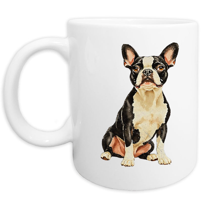 Boston Terrier Watercolor - Ceramic Mug