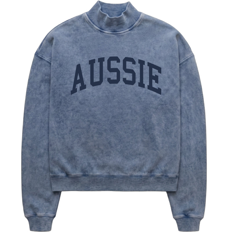 Aussie Mock Neck Sweatshirt