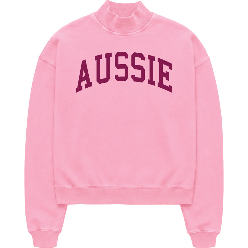 Aussie Mock Neck Sweatshirt