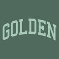 Golden Mock Neck Sweatshirt