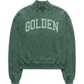 Golden Mock Neck Sweatshirt