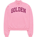 Golden Mock Neck Sweatshirt