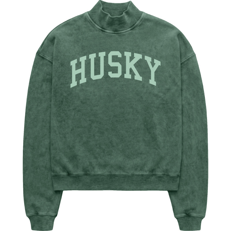 Husky Mock Neck Sweatshirt