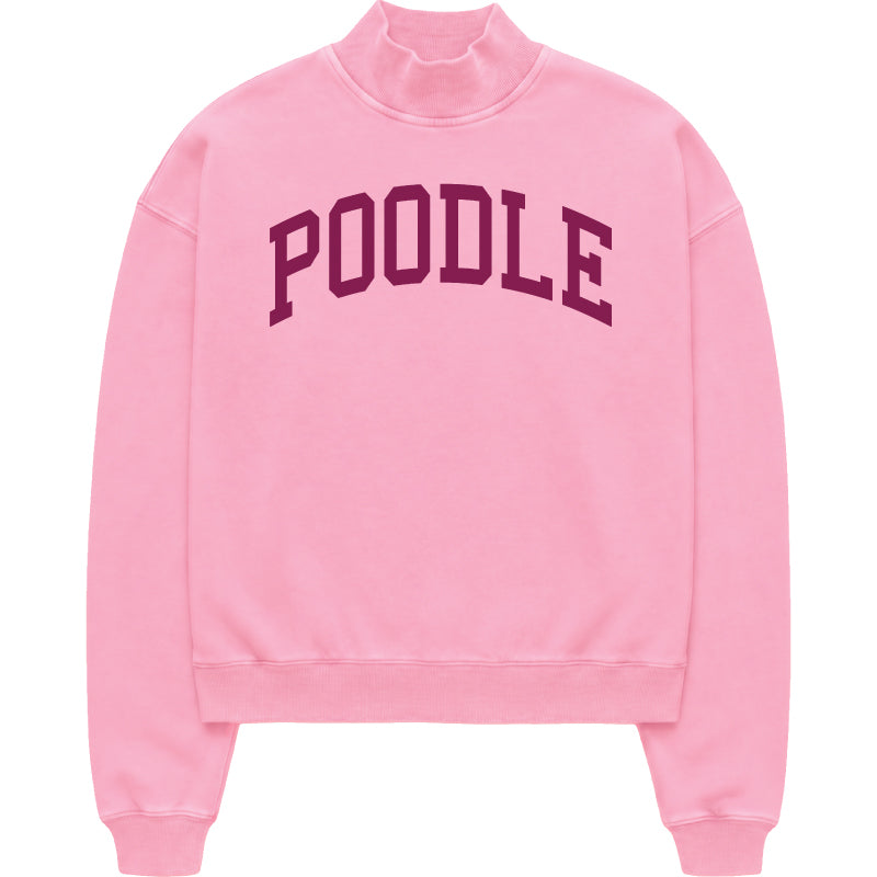 Poodle Mock Neck Sweatshirt