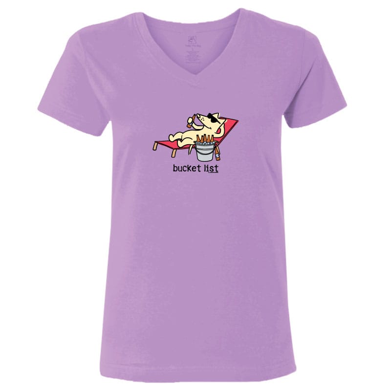 Bucket List  - Ladies T-Shirt V-Neck