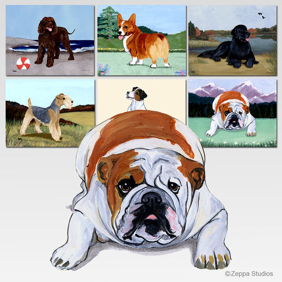 Bulldog Scenic Cutting Board