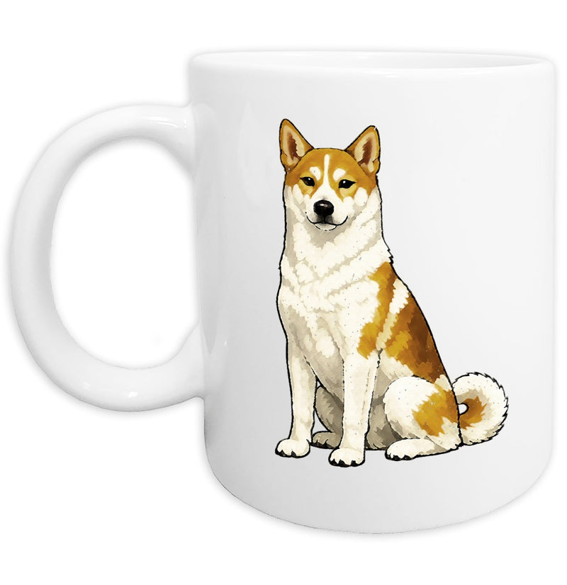 Canaan Dog Watercolor - Ceramic Mug