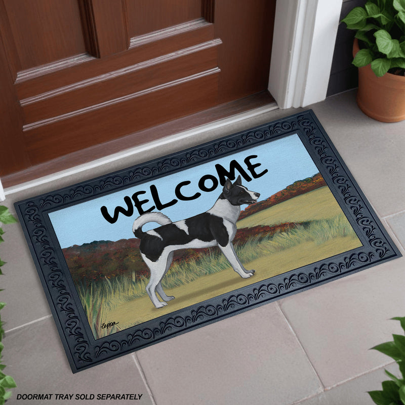 Canaan Dog Welcome Mat