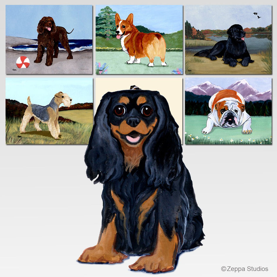 Cavalier King Charles Spaniel Scenic Cutting Board