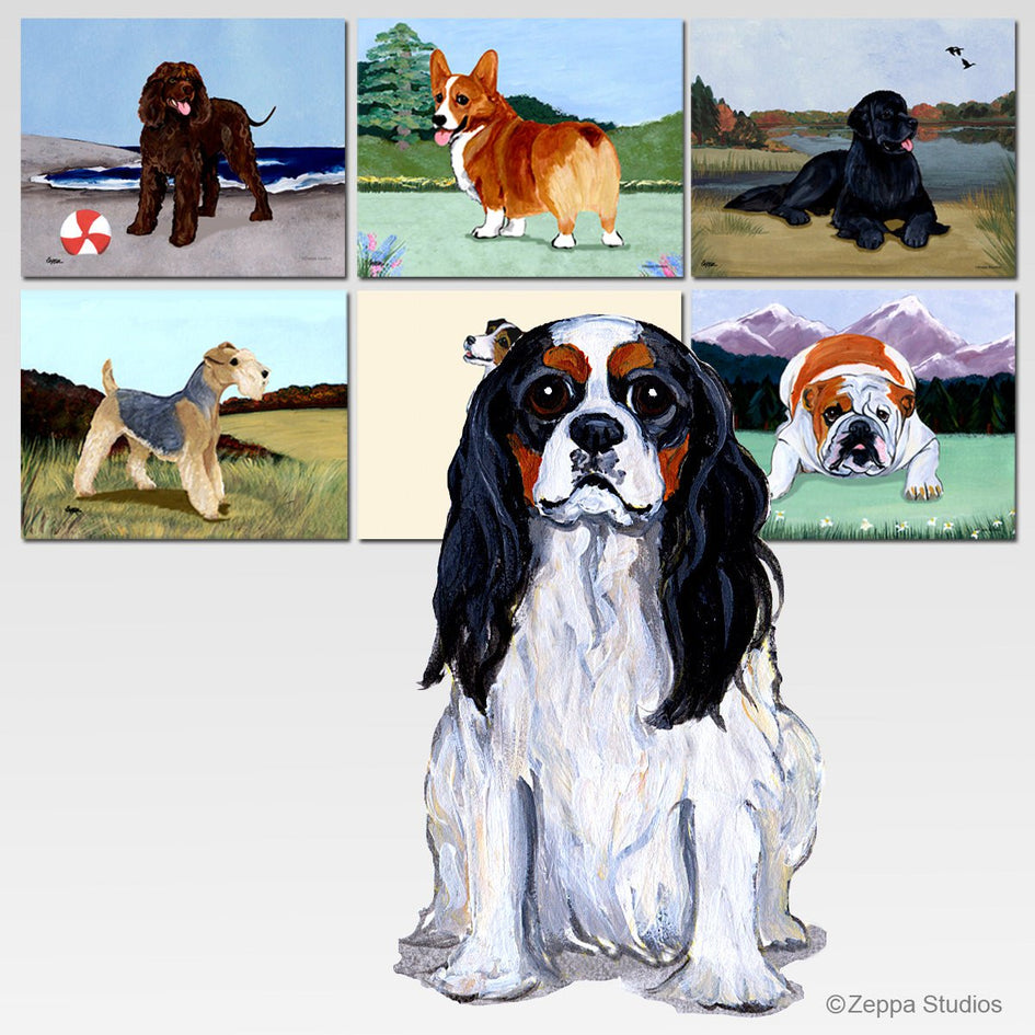 Cavalier King Charles Spaniel Scenic Cutting Board