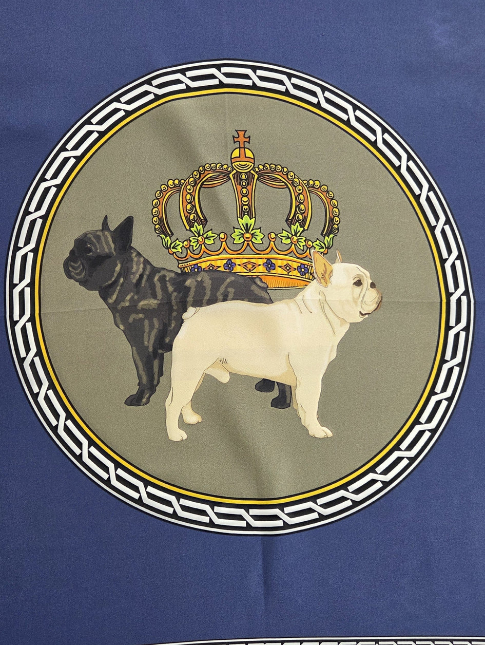 French Bulldog Silk Scarf