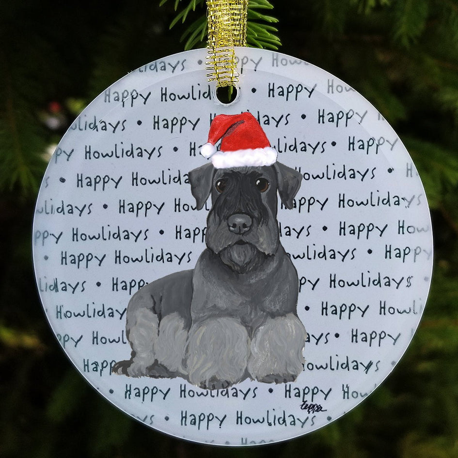 Cesky Terrier "Happy Howlidays" Ornament