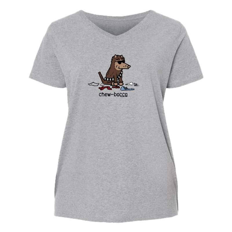 Chew Bacca - Ladies Curvy V-Neck Tee