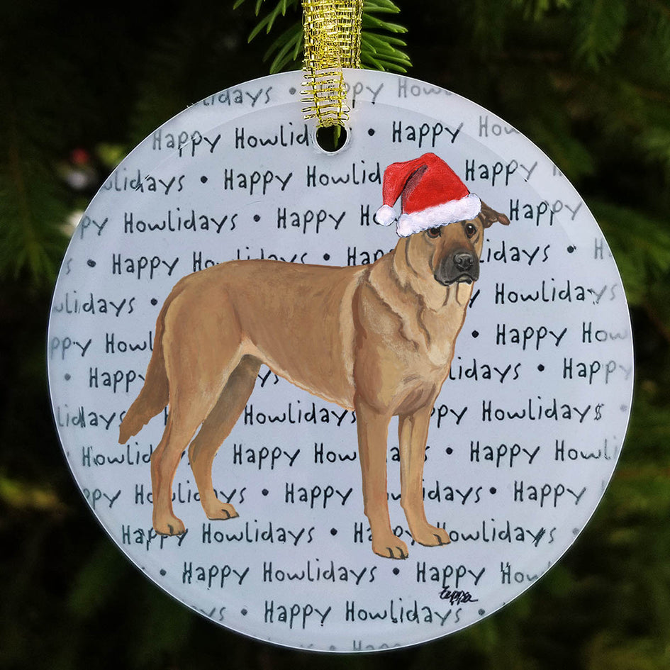 Chinook "Happy Howlidays" Ornament