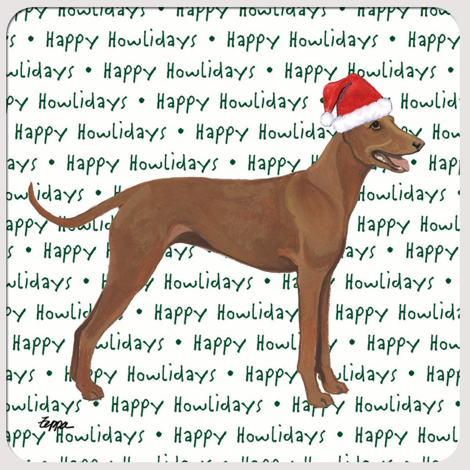 Cirneco dell'Etna "Happy Howlidays" Coaster