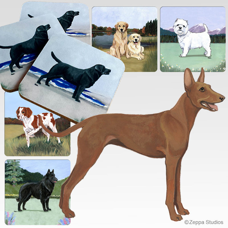 Cirneco dell'Etna Scenic Square Coaster