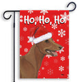 Cirneco dell'Etna Ho Ho Ho Holidays Garden Flag