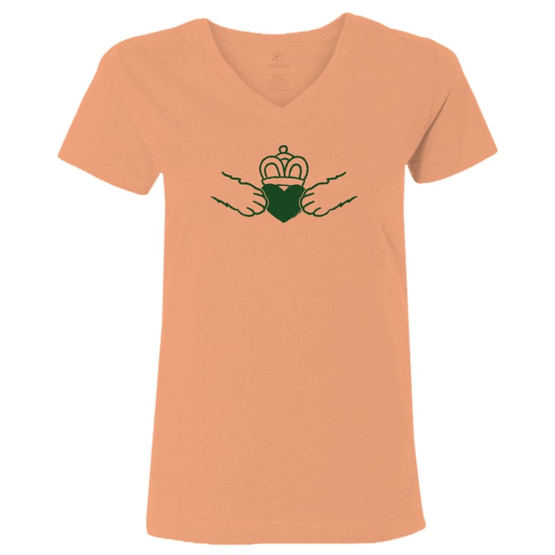 Claddagh Dog - Ladies T-Shirt V-Neck