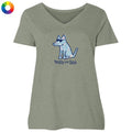 Classic Shell Yeah - Ladies Curvy V-Neck Tee