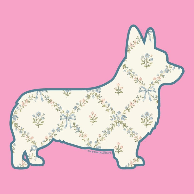 Corgi Silhouette - Ladies T-Shirt V-Neck