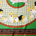 Pembroke Welsh Corgi Green Silk Scarf