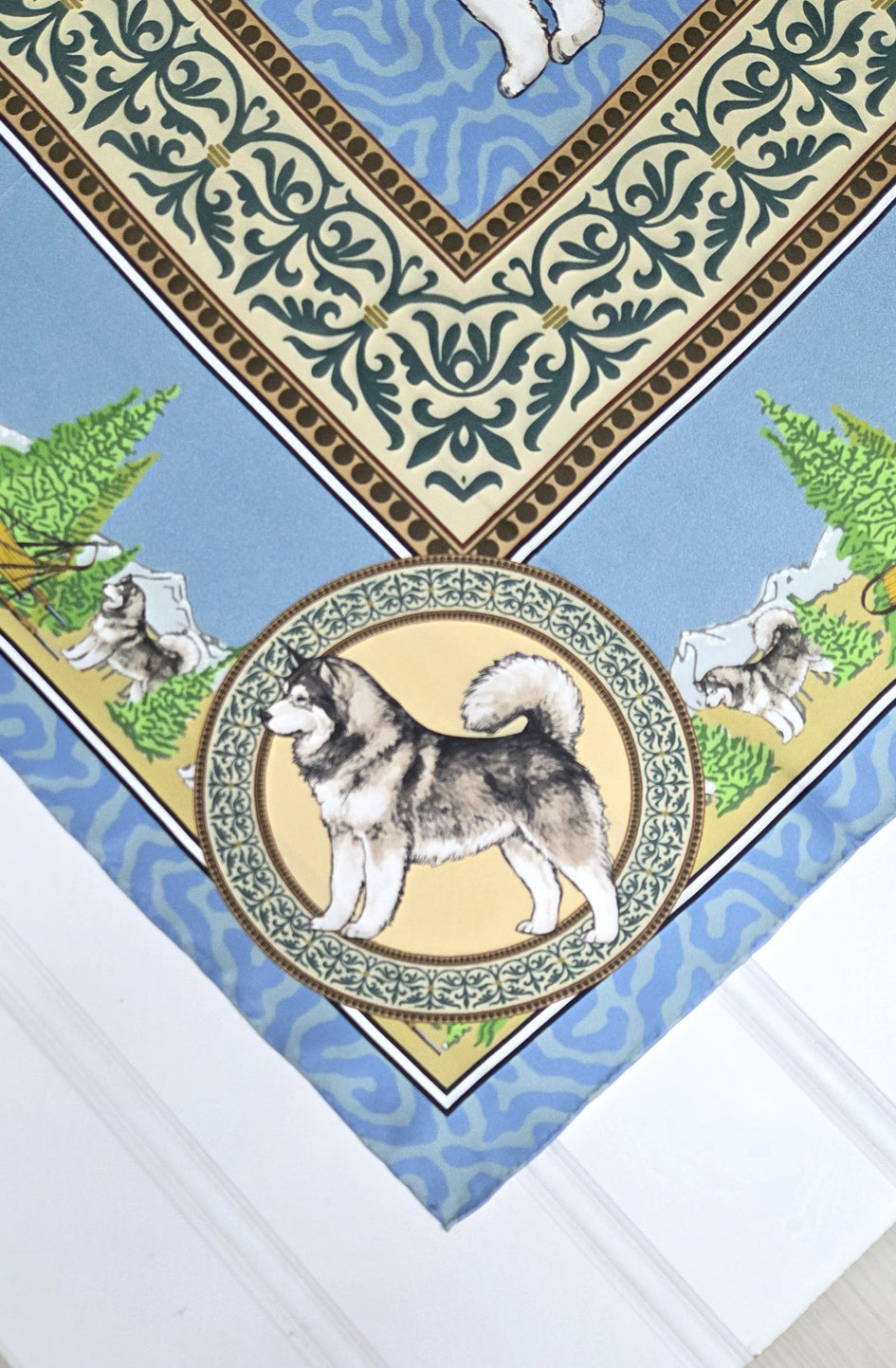 Alaskan Malamute Silk Scarf