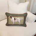 Irish Red and White Setter Decorative Pillow Cover