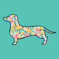Dachshund Silhouette - Lightweight Tee