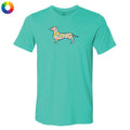Dachshund Silhouette - Lightweight Tee