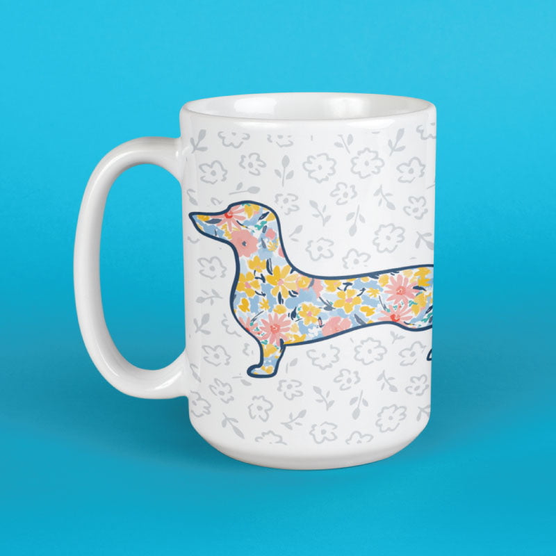 Dachshund Silhouette - Large Coffee Mug