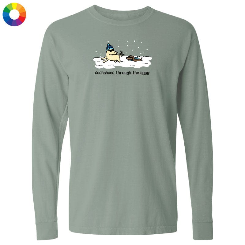 Dachshund Through the Snow - Long-Sleeve T-Shirt Classic