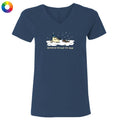 Dachshund Through the Snow - Ladies T-Shirt V-Neck