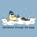 Dachshund Through the Snow -  Large Coffee Mug