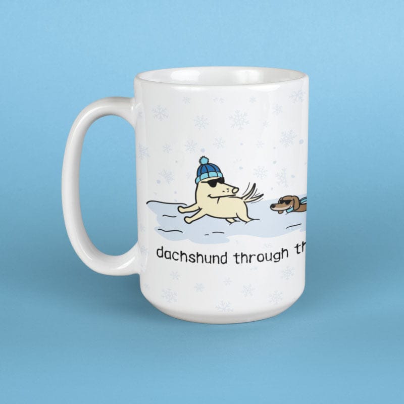 Dachshund Through the Snow -  Large Coffee Mug