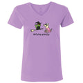 Defying Gravity - Ladies T-Shirt V-Neck