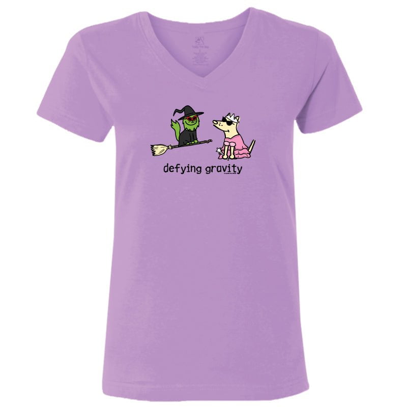 Defying Gravity - Ladies T-Shirt V-Neck