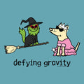 Defying Gravity - Ladies Curvy V-Neck Tee