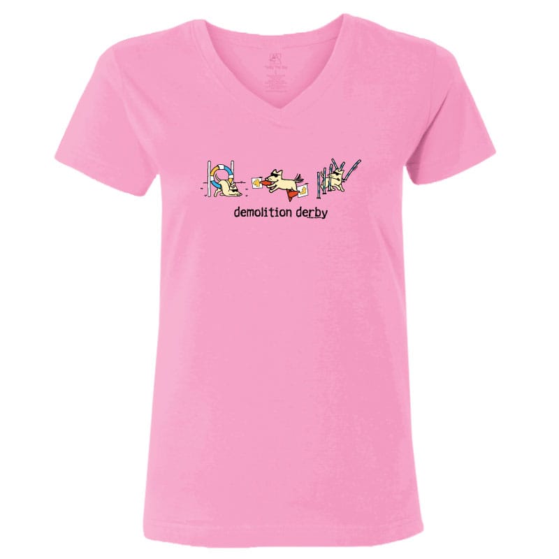 Demolition Derby - Ladies T-Shirt V-Neck