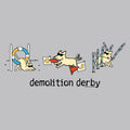 Demolition Derby  - Ladies Curvy V-Neck Tee
