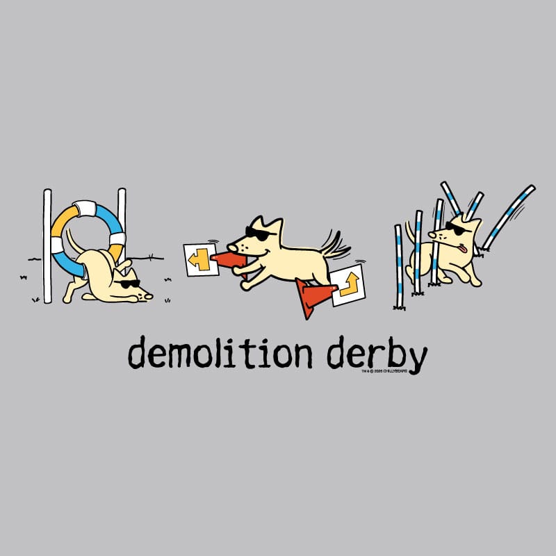 Demolition Derby  - Ladies Curvy V-Neck Tee