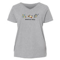 Demolition Derby  - Ladies Curvy V-Neck Tee