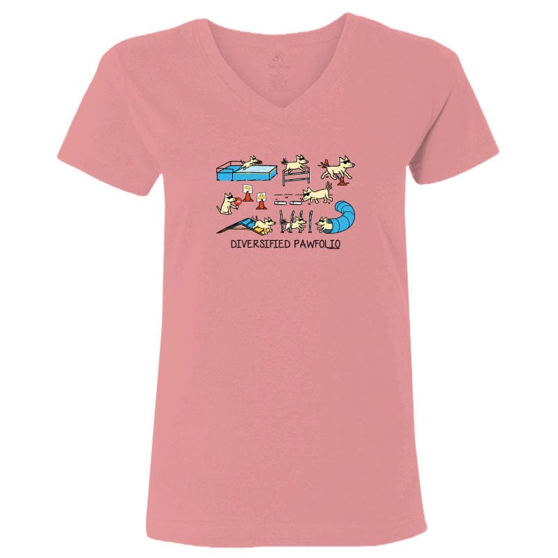 Diversified Pawfoilio Agility - Ladies T-Shirt V-Neck