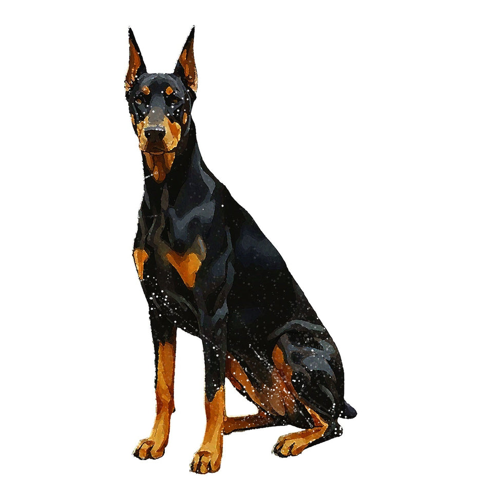 Doberman Pinscher Watercolor - Ceramic Mug