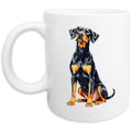 Doberman Pinscher Watercolor - Ceramic Mug